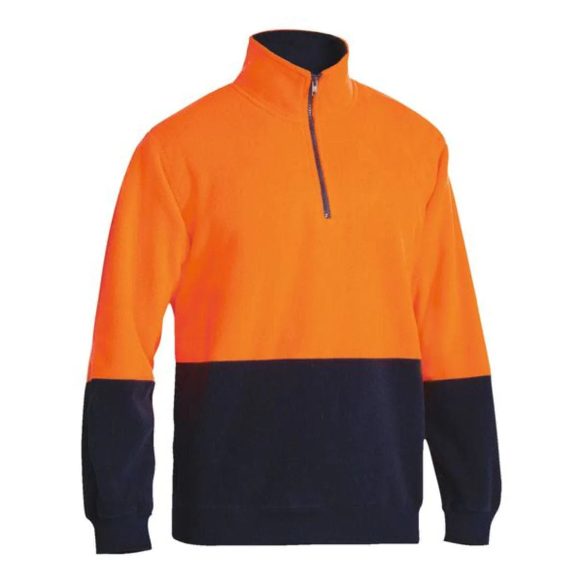 Bisley Hi Vis Polar Fleece Zip Pullover