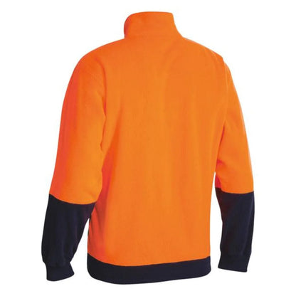 Bisley Hi Vis Polar Fleece Zip Pullover
