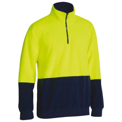 Bisley Hi Vis Polar Fleece Zip Pullover
