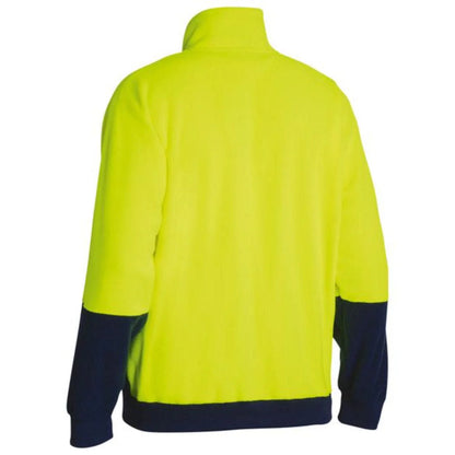 Bisley Hi Vis Polar Fleece Zip Pullover