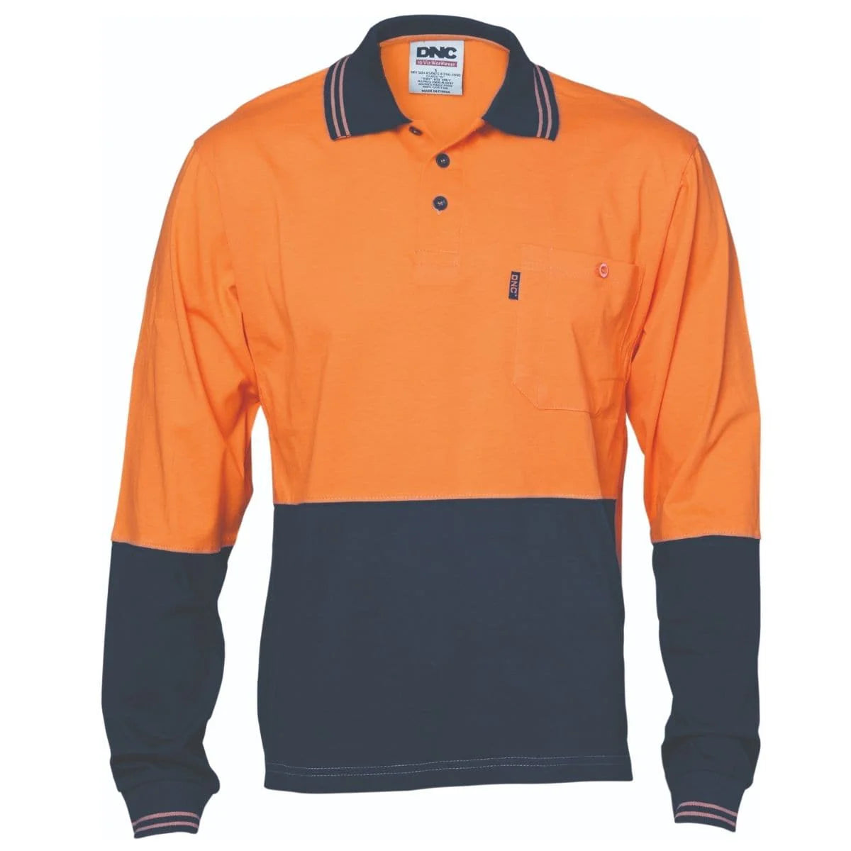 DNC HiVis Cool-Breeze Cotton Jersey Polo Shirt With Under Arm Cotton Mesh