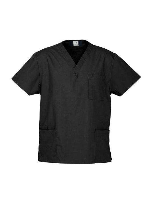 Unisex Classic Scrub Top Black