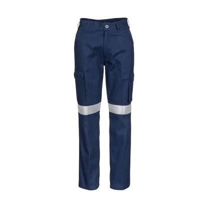 DNC Women's Cotton Drill Pants With 3M Reflective Tape