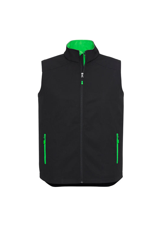 Mens Geneva Vest Black/Cyan