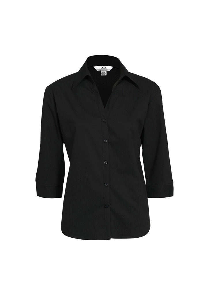 Womens Metro 3/4 Sleeve Shirt Royal