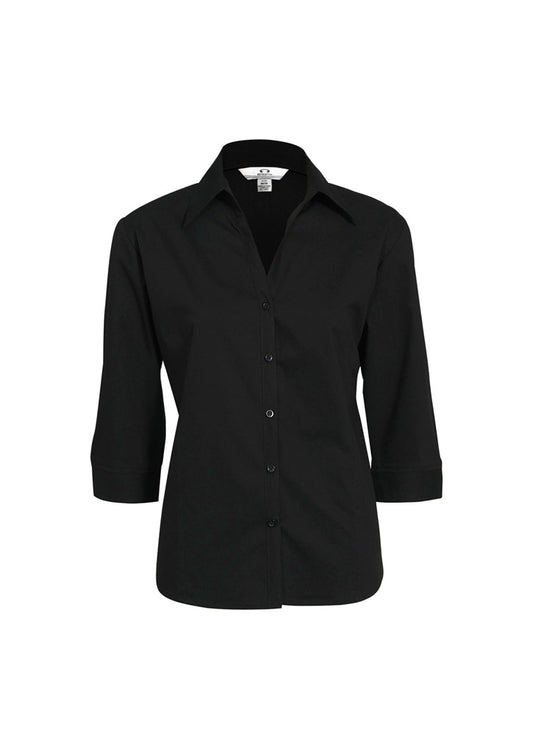 Womens Metro 3/4 Sleeve Shirt Royal