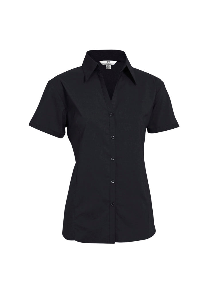 Womens Metro Short Sleeve Shirt Navy