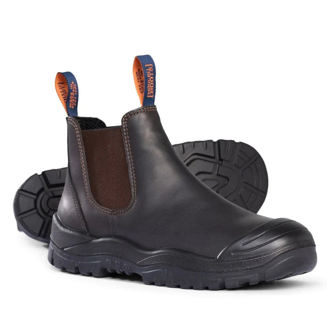 Mongrel Claret Scuff Cap Elastic Sided Safety Boot