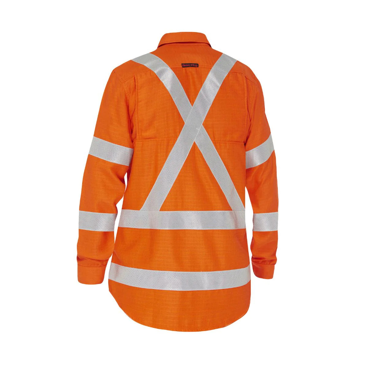 Bisley Apex 185 Women’s X Taped Biomotion Hi Vis FR Ripstop Vented Shirt