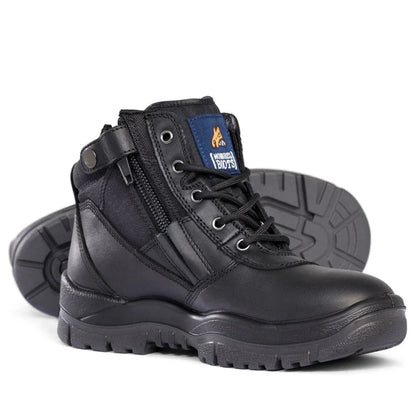 Mongrel Black ZipSider Ankle Safety Boot