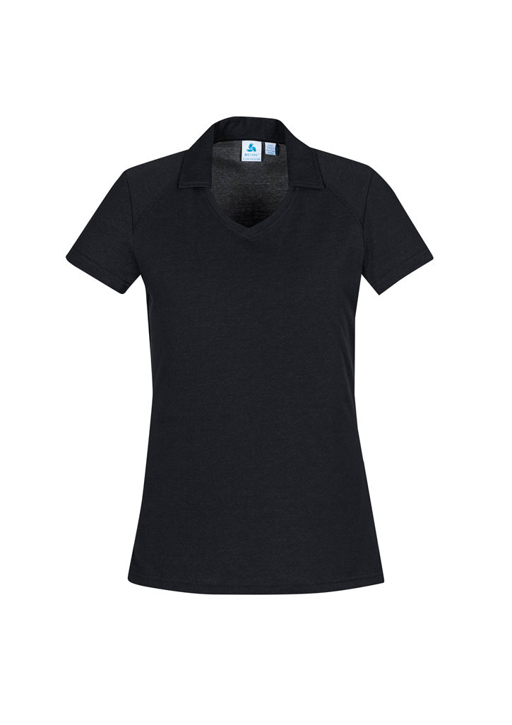Womens Byron Short Sleeve Polo Silver