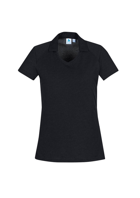 Womens Byron Short Sleeve Polo Silver