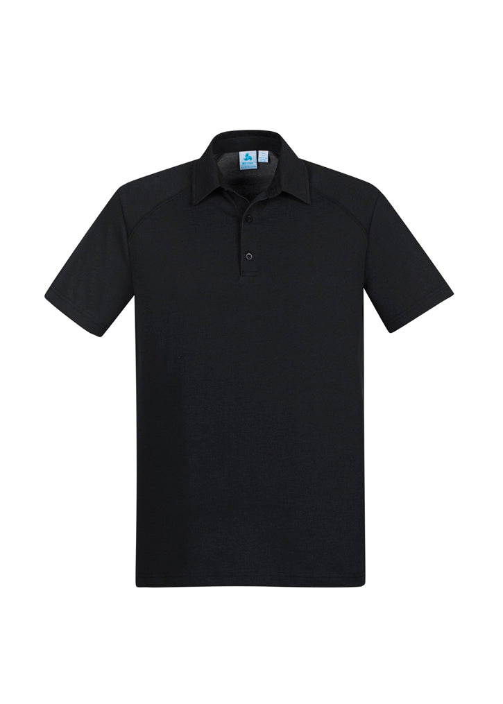 Mens Byron Short Sleeve Polo Steel Blue