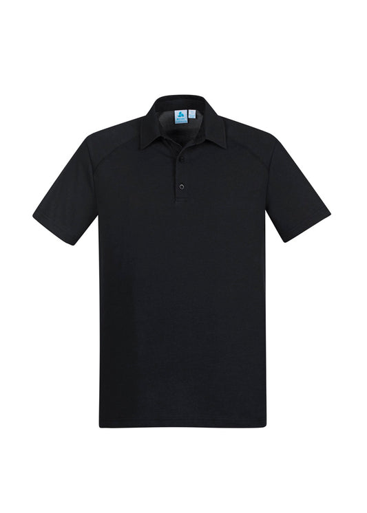 Mens Byron Short Sleeve Polo Steel Blue