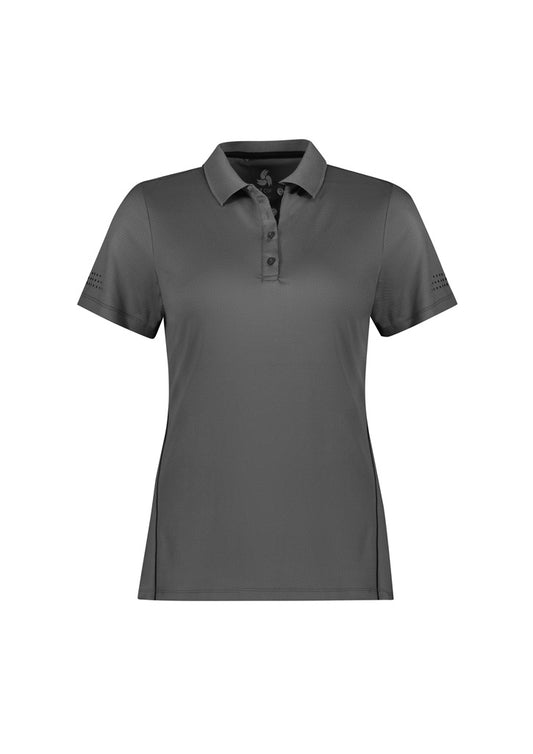 Womens Balance Short Sleeve Polo Black/Gold