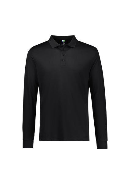 Mens Action Long Sleeve Polo Navy