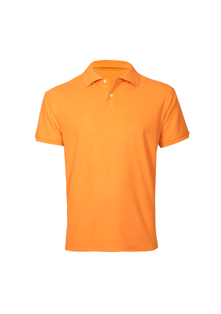 Mens Neon Short Sleeve Polo Navy
