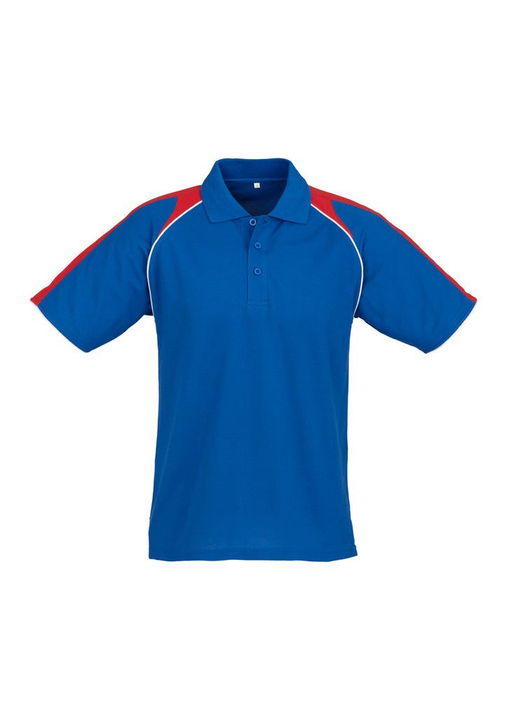 Mens Triton Short Sleeve Polo Navy/Red/White