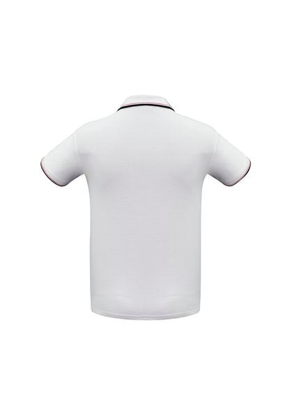 Mens Cambridge Short Sleeve Polo Black/Red/White