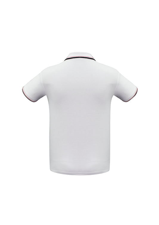 Mens Cambridge Short Sleeve Polo Black/Red/White
