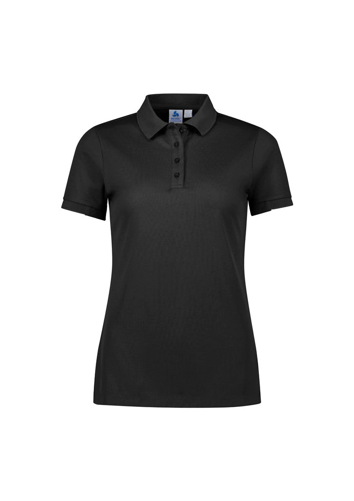 Womens Focus Short Sleeve Polo Seafoam/Charcoal