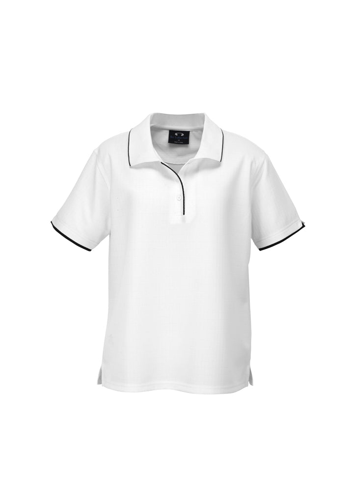 Womens Elite Short Sleeve Polo Navy/White