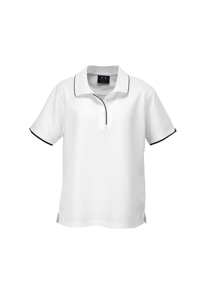 Womens Elite Short Sleeve Polo Navy/White