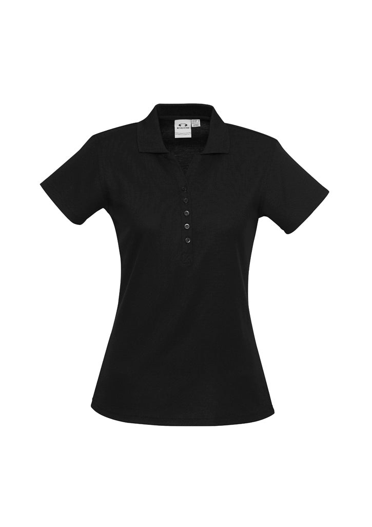 Womens Crew Short Sleeve Polo Royal