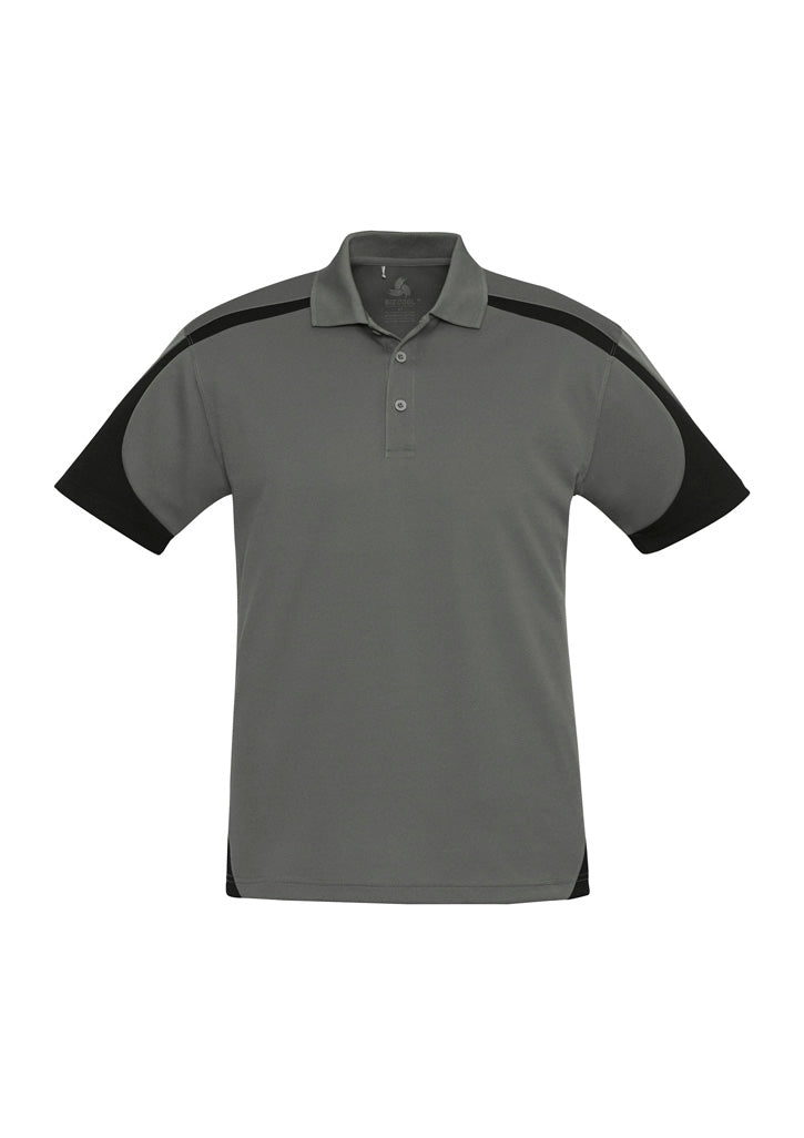 Mens Talon Short Sleeve Polo Royal/White