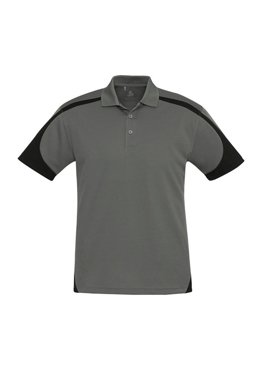 Mens Talon Short Sleeve Polo Royal/White