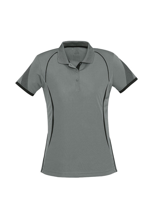 Womens Razor Short Sleeve Polo Black/White