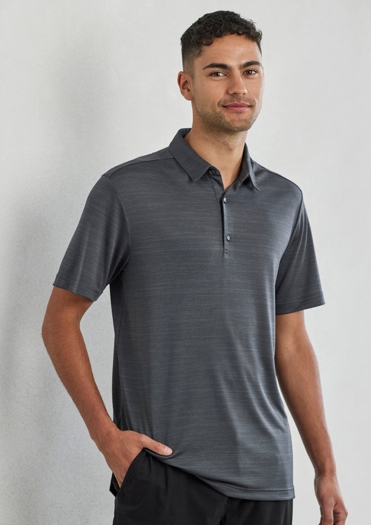 Mens Orbit Short Sleeve Polo Dark Grey Carbon