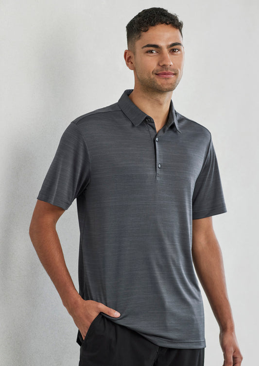 Mens Orbit Short Sleeve Polo Dark Grey Carbon