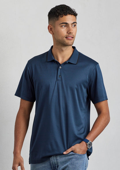 Mens Echo Short Sleeve Polo Black Graphite