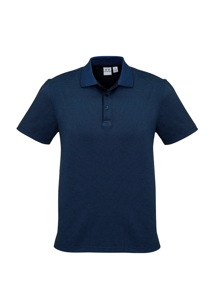 Mens Shadow Short Sleeve Polo Graphite Black