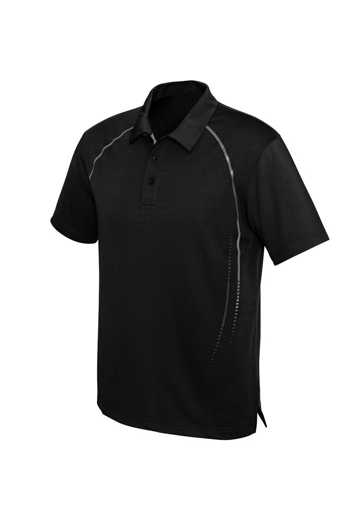 Mens Cyber Short Sleeve Polo Navy/Silver