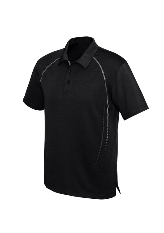 Mens Cyber Short Sleeve Polo Navy/Silver