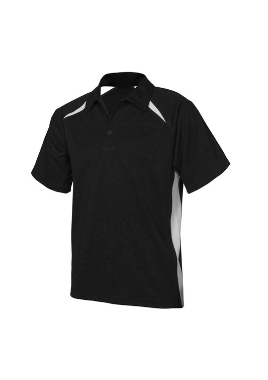 Kids Splice Short Sleeve Polo Royal/Gold