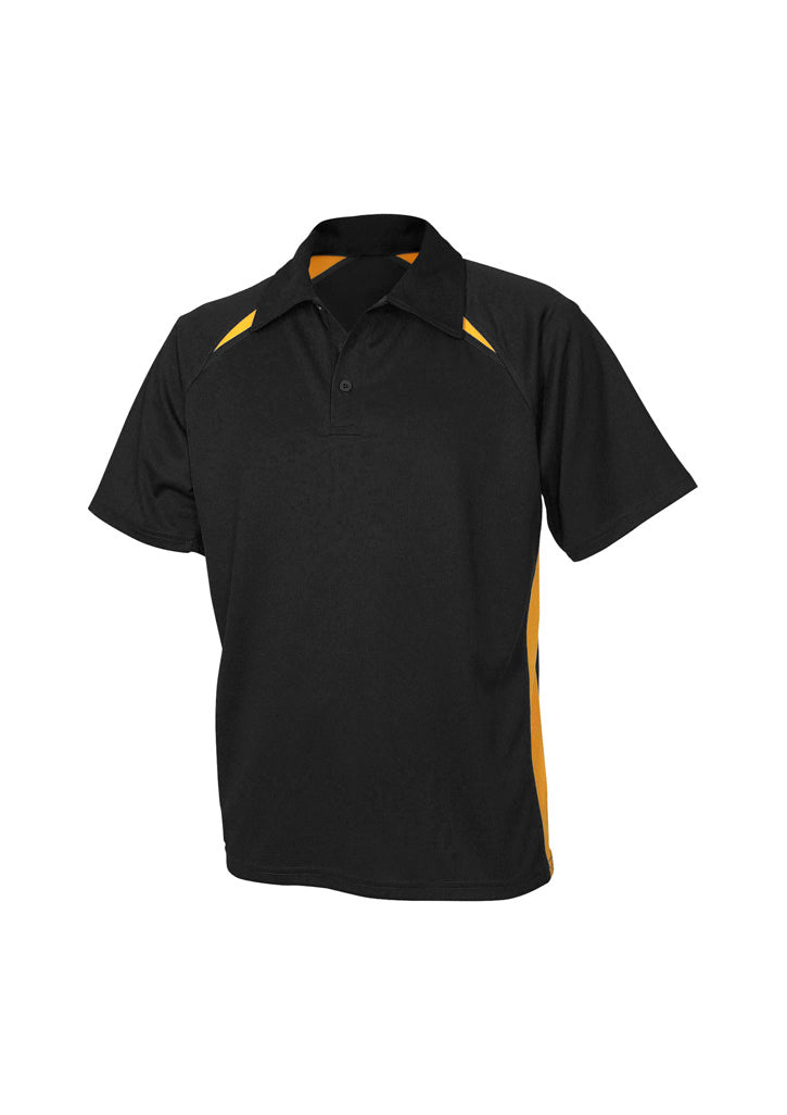 Mens Splice Short Sleeve Polo Spring Blue/Navy