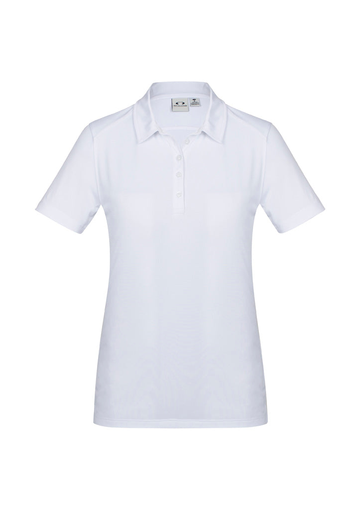 Womens Aero Short Sleeve Polo Cyan