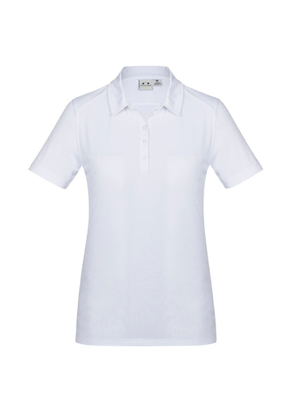 Womens Aero Short Sleeve Polo Cyan
