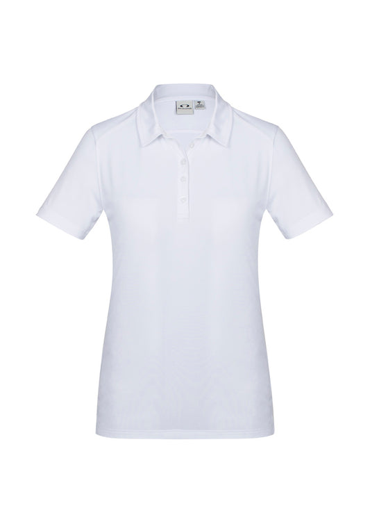 Womens Aero Short Sleeve Polo Cyan