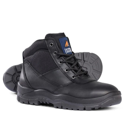 Mongrel Black Oil Kip Lace Up Safety Boot