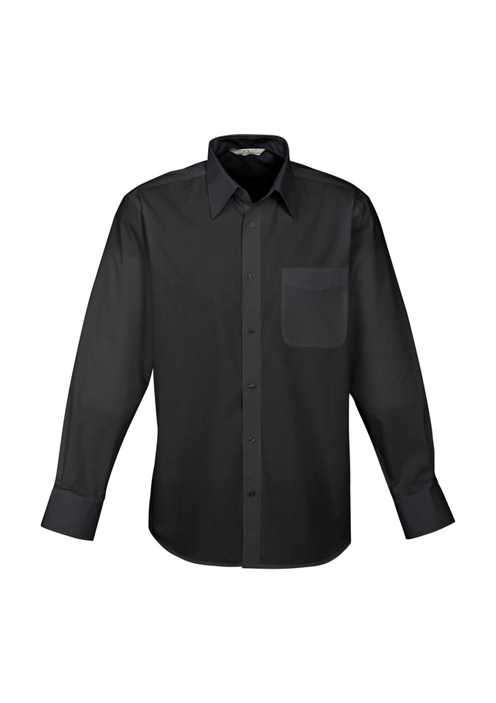 Mens Base Long Sleeve Shirt Blue