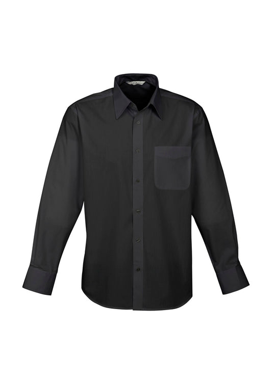 Mens Base Long Sleeve Shirt Blue