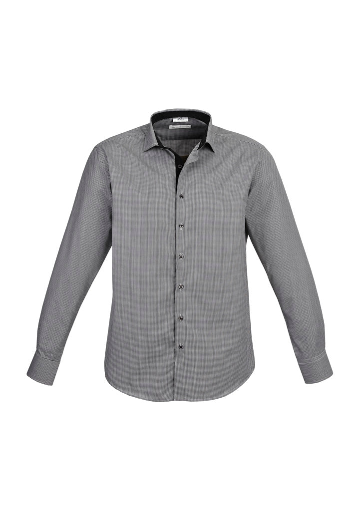 Mens Edge Long Sleeve Shirt Blue