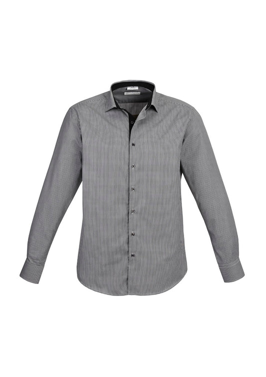 Mens Edge Long Sleeve Shirt Blue