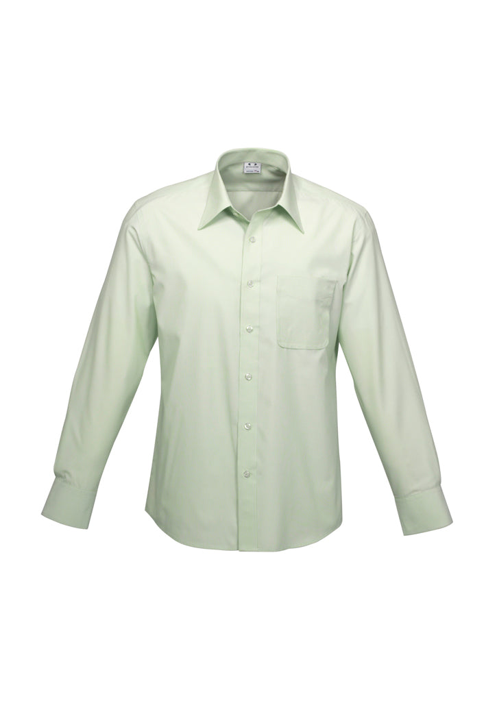 Mens Ambassador Long Sleeve Shirt Silver Grey