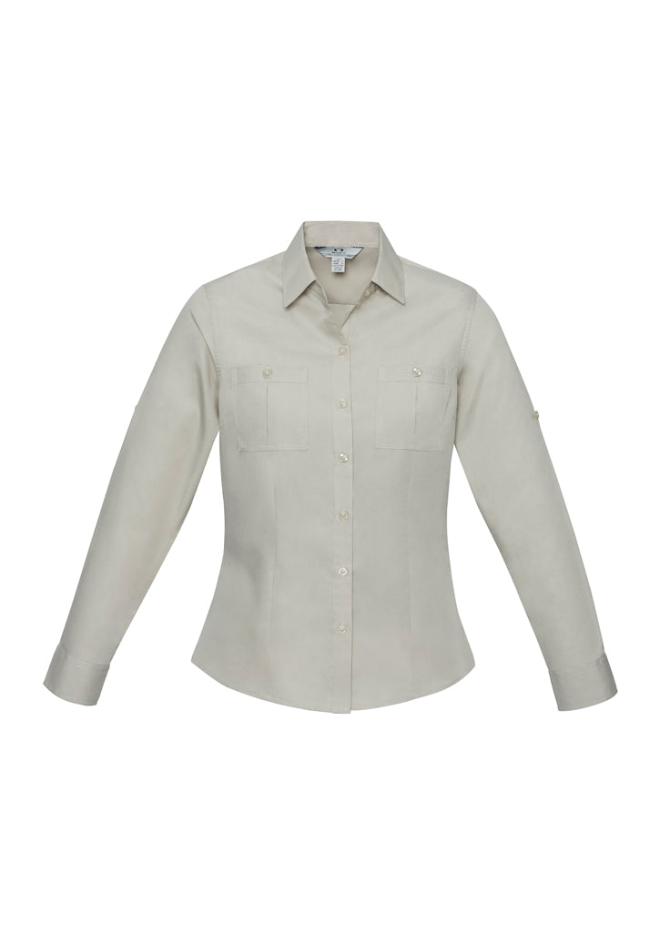 Womens Bondi Long Sleeve Shirt Charcoal