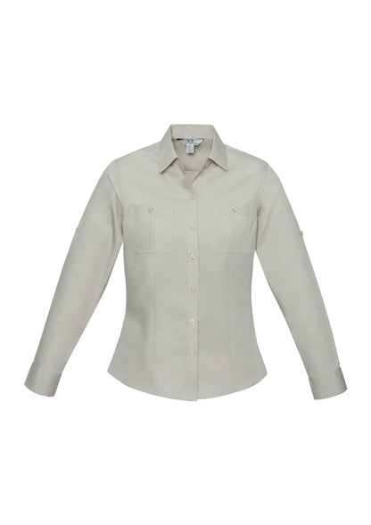 Womens Bondi Long Sleeve Shirt Charcoal
